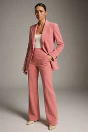 Dames Getailleerd Set – Blazer en Pantalon, Geschikt voor Werk en Formele Gelegenheden