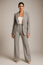 Dames Getailleerd Set – Blazer en Pantalon, Geschikt voor Werk en Formele Gelegenheden