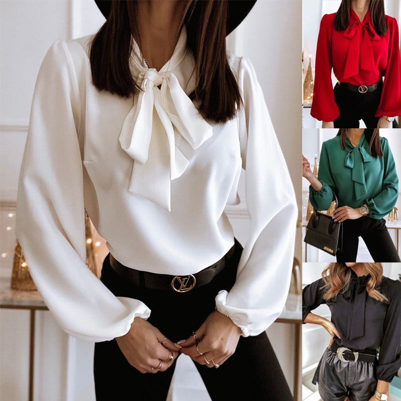 Maria | Elegante blouse met strikdetail voor dames