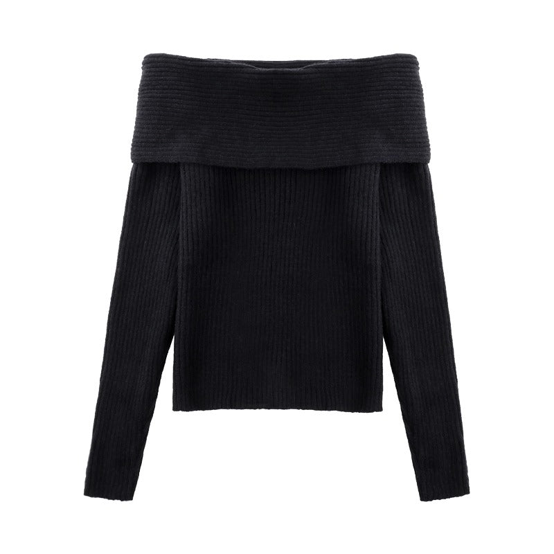 Marjorie | Dames off-shoulder trui met elegante losse pasvorm