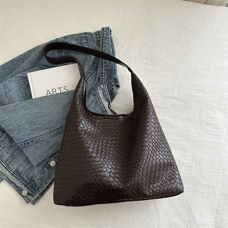 Benita Geweven Tas | Vegan Schoudertas met Pouch