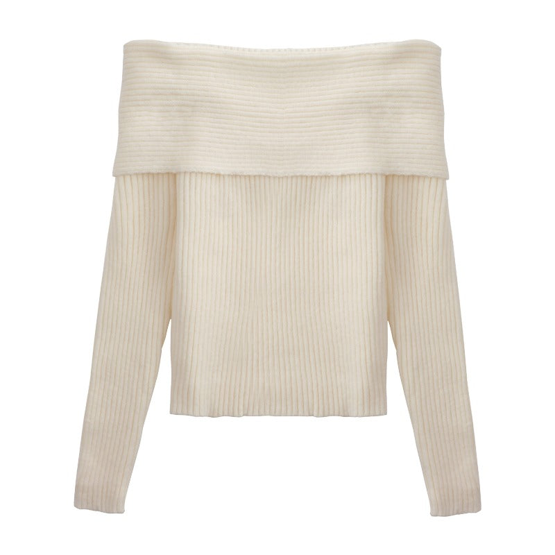 Marjorie | Dames off-shoulder trui met elegante losse pasvorm