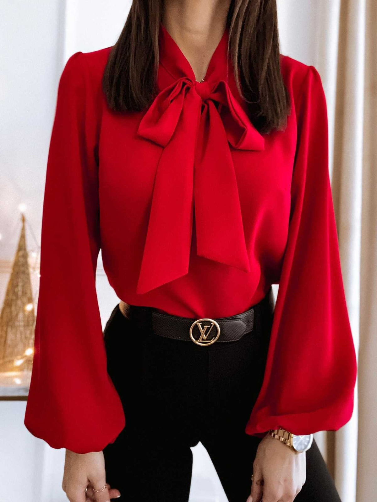 Maria | Elegante blouse met strikdetail voor dames