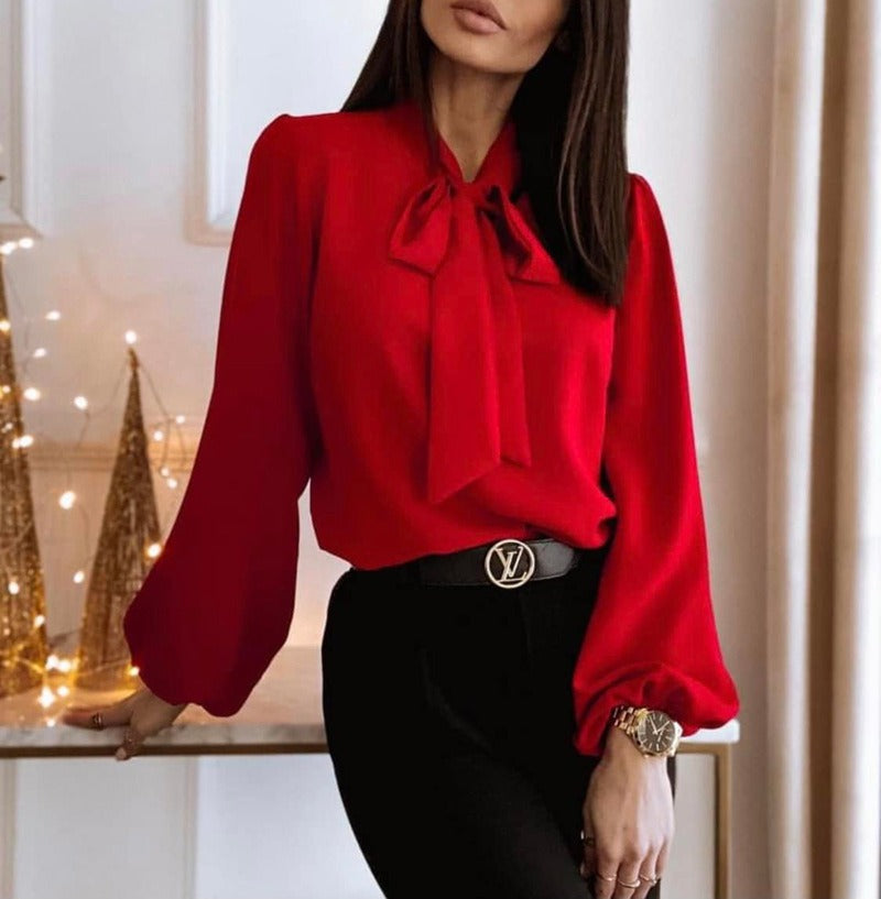 Maria | Elegante blouse met strikdetail voor dames