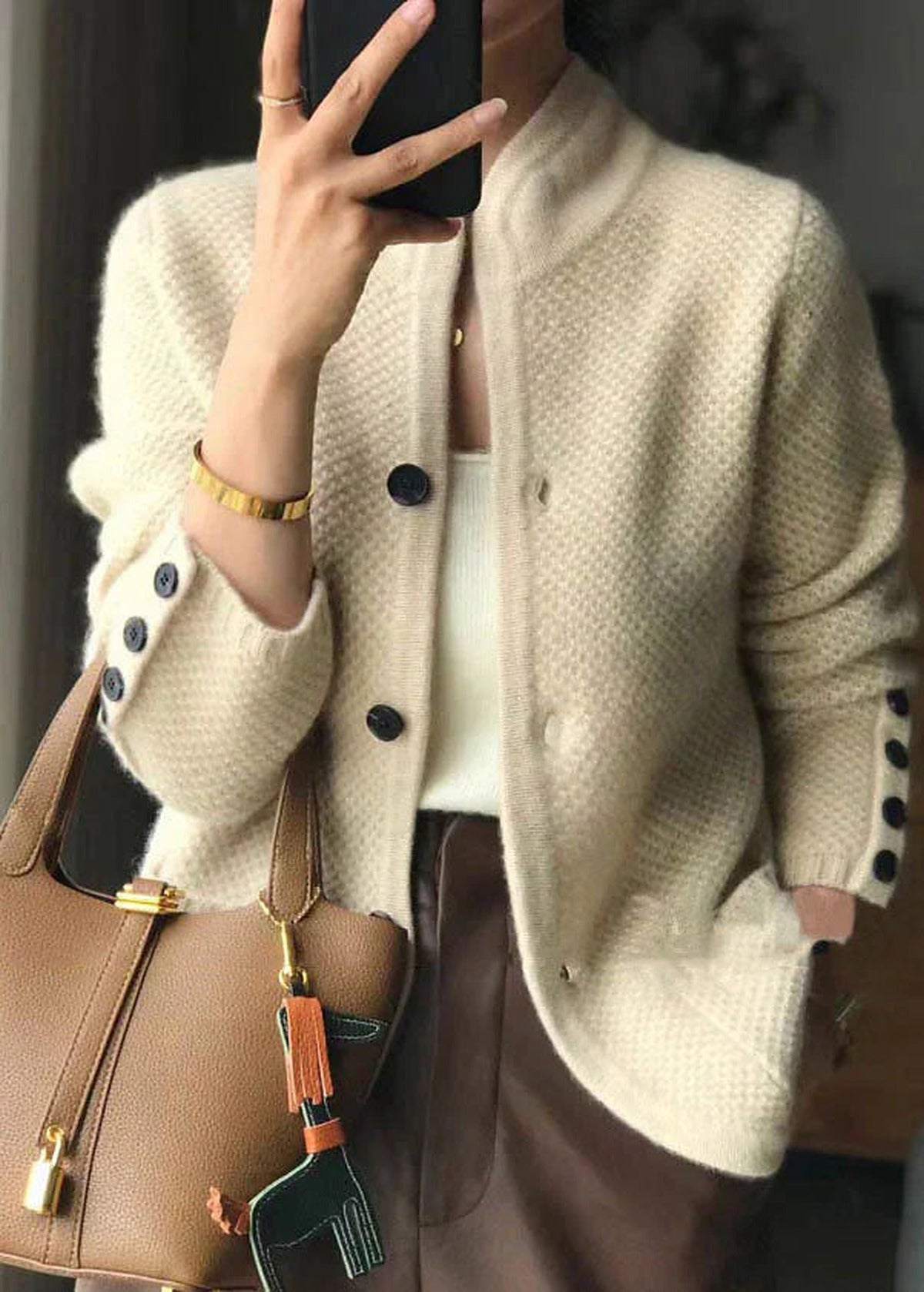 Dames Cardigan Losse Fit – Zacht Gebreid Vest Open Model