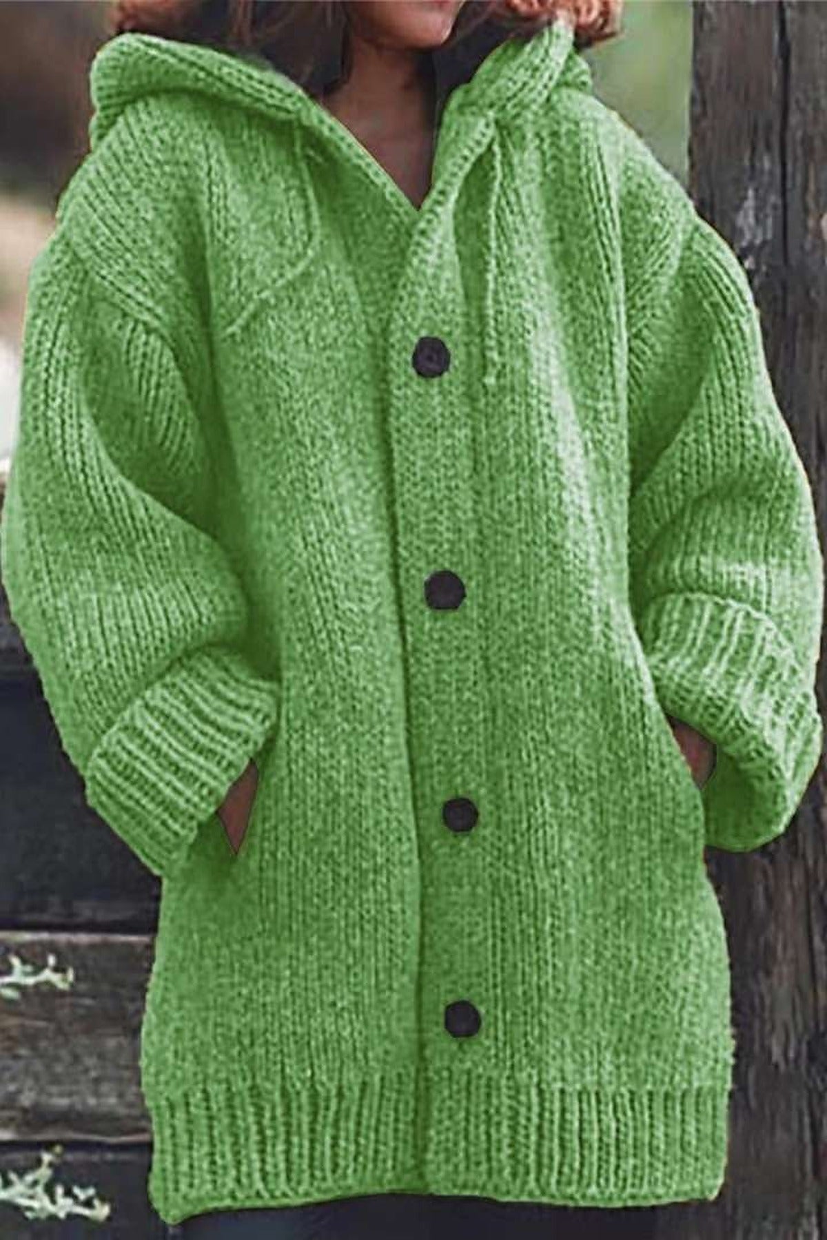 Dames Vest Oversized met Capuchon en Zakken