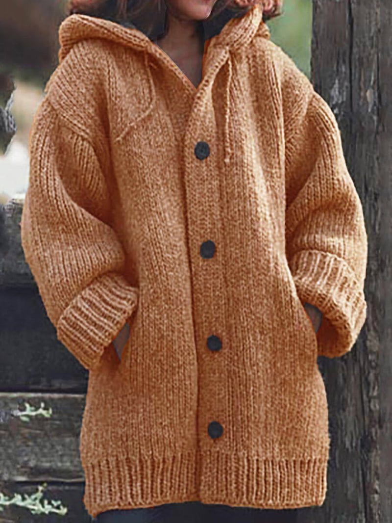 Dames Vest Oversized met Capuchon en Zakken