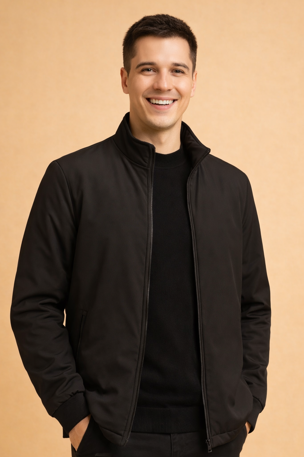 Heren Bomberjack Oversized met Verborgen Binnenzak