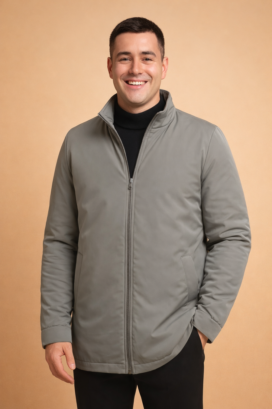 Heren Bomberjack Oversized met Verborgen Binnenzak