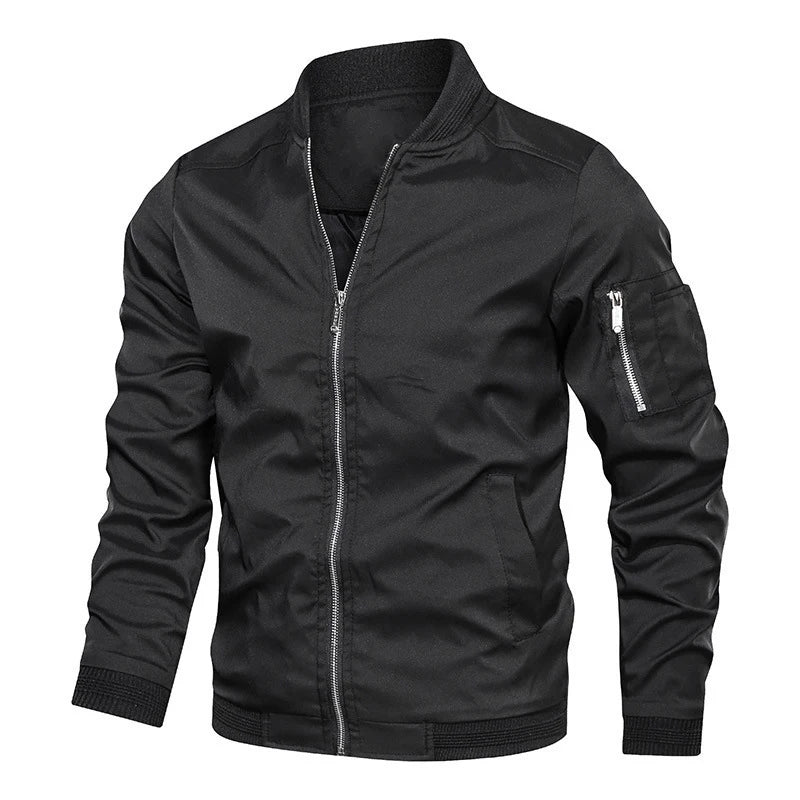 Heren Bomberjack met Sierritsen - Casual Jack met Ritsdetails
