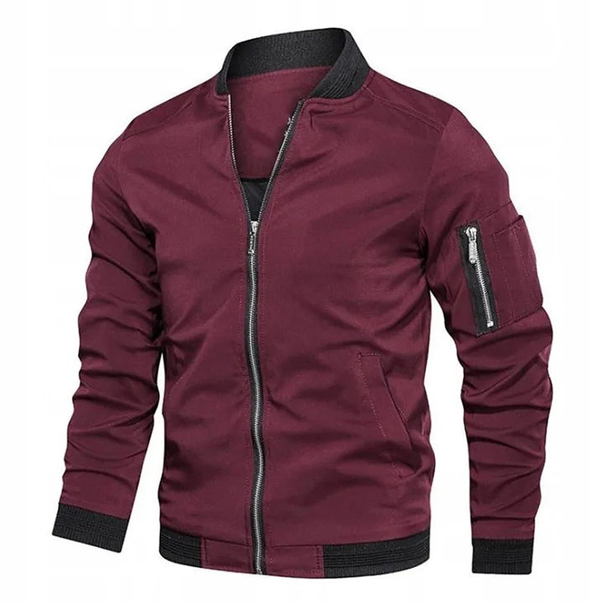 Heren Bomberjack met Sierritsen - Casual Jack met Ritsdetails