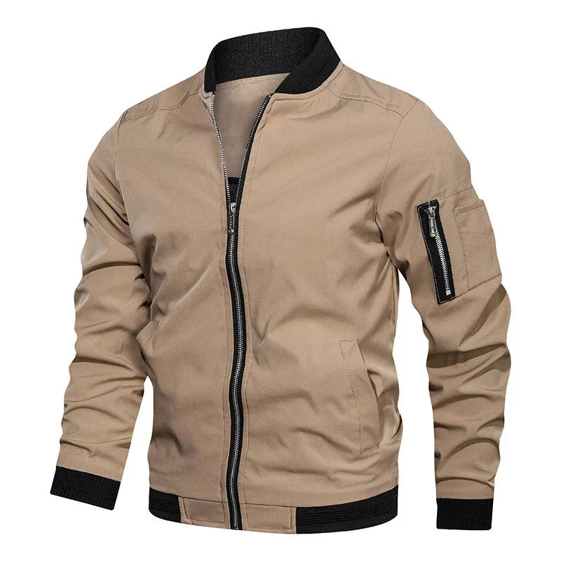 Heren Bomberjack met Sierritsen - Casual Jack met Ritsdetails