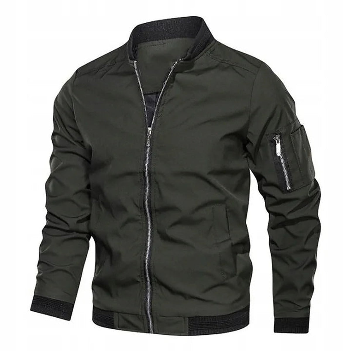 Heren Bomberjack met Sierritsen - Casual Jack met Ritsdetails