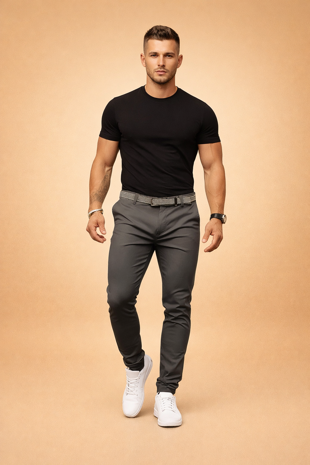 Heren Pantalon Smalle Pijp - Modern Smart Casual Model