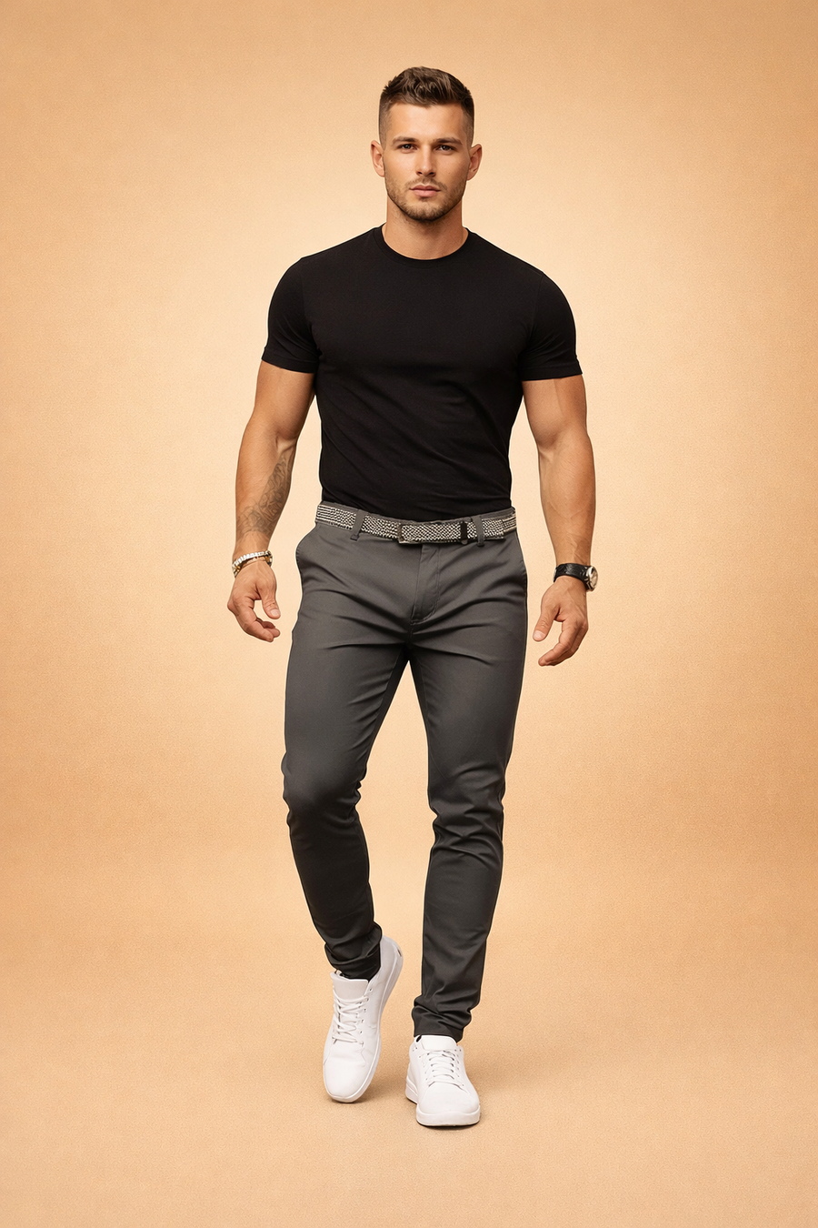 Heren Pantalon Smalle Pijp - Modern Smart Casual Model