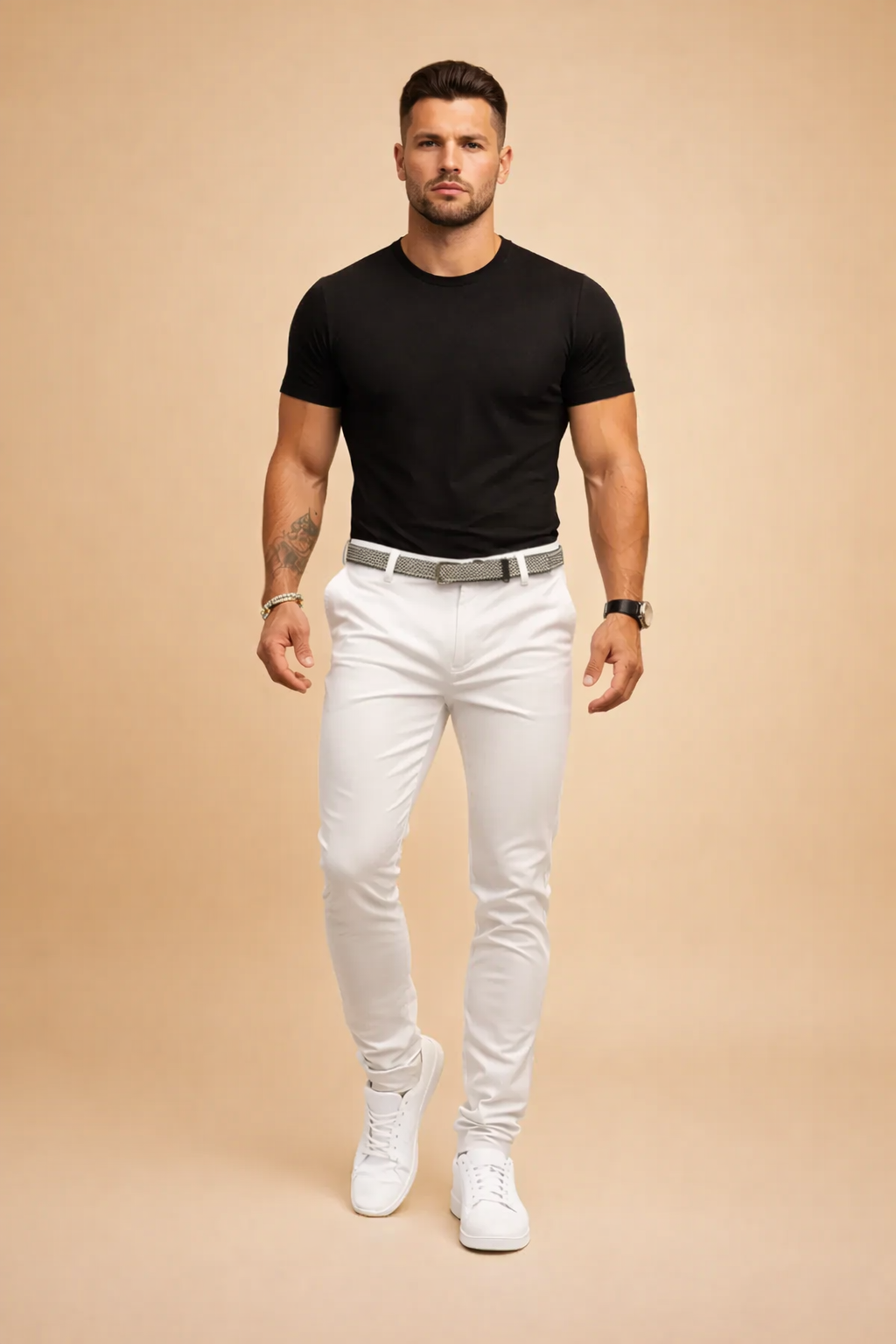 Heren Pantalon Smalle Pijp - Modern Smart Casual Model