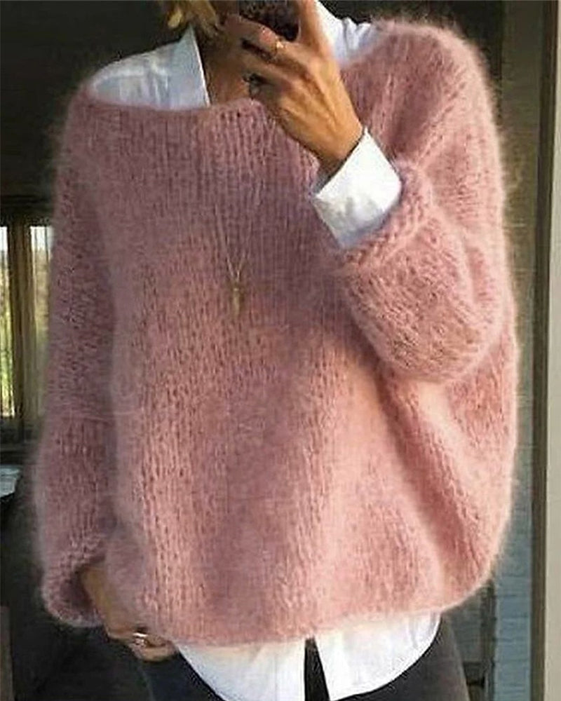 Dames Trui Lange Mouw - Zachte Gebreide Pullover