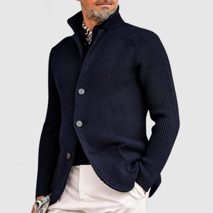 Heren Vest Knopen Fijngebreid - Casual Cardigan