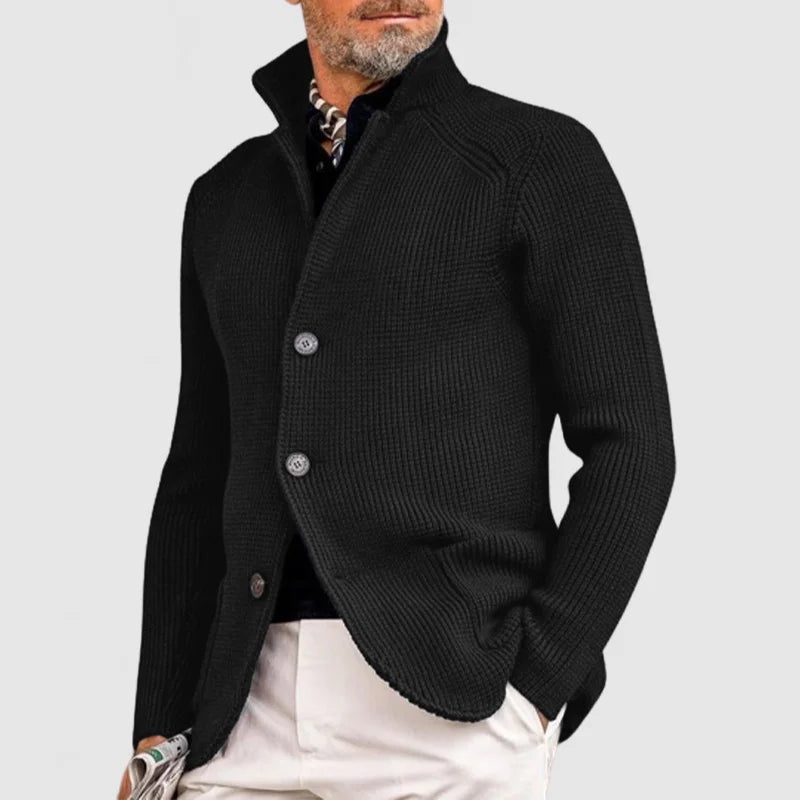 Heren Vest Knopen Fijngebreid - Casual Cardigan