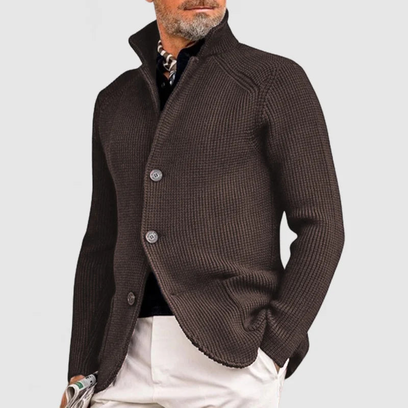 Heren Vest Knopen Fijngebreid - Casual Cardigan