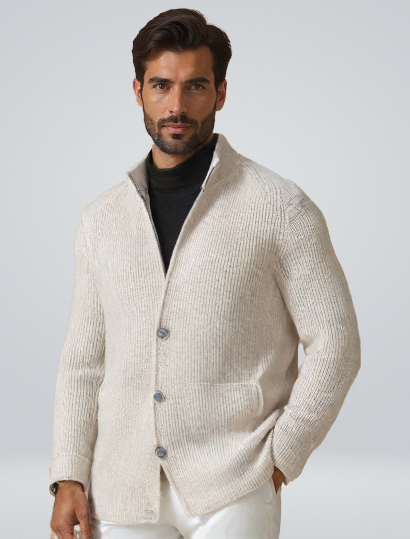 Heren Vest Knopen Fijngebreid - Casual Cardigan