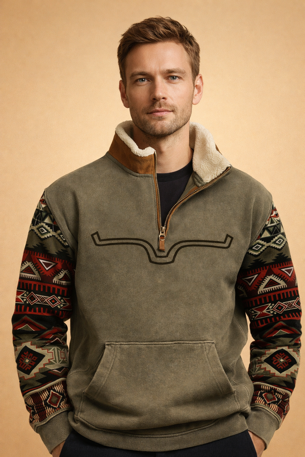 Heren Vest met Rits - Warme Gebreide Cardigan Losse Pasvorm