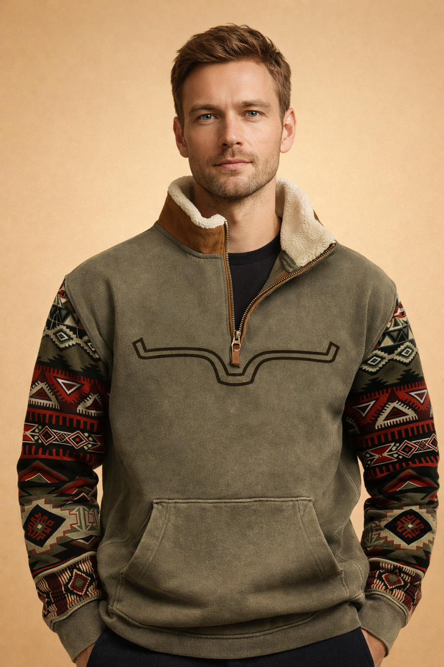 Heren Vest met Rits - Warme Gebreide Cardigan Losse Pasvorm