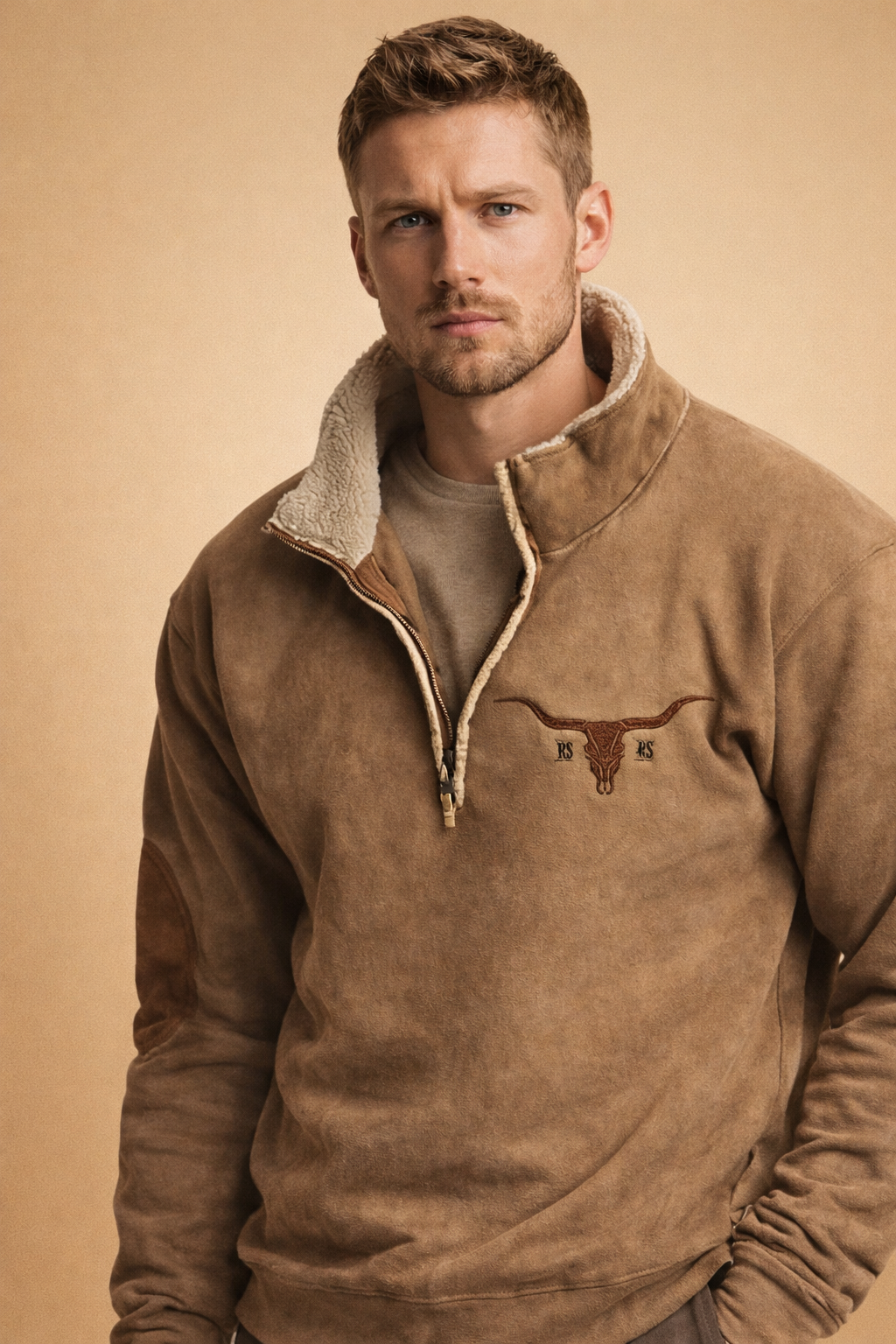 Heren Vest met Rits - Warme Gebreide Cardigan Losse Pasvorm