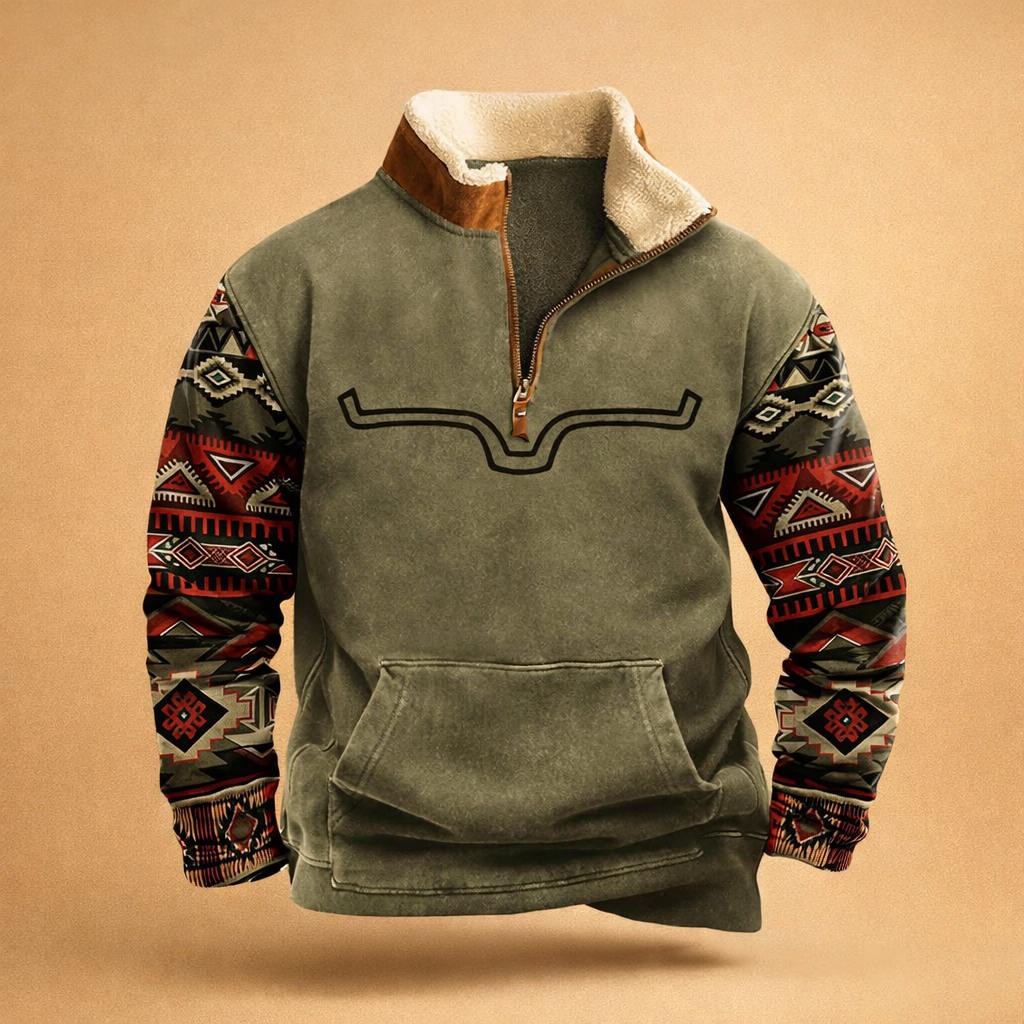 Heren Vest met Rits - Warme Gebreide Cardigan Losse Pasvorm