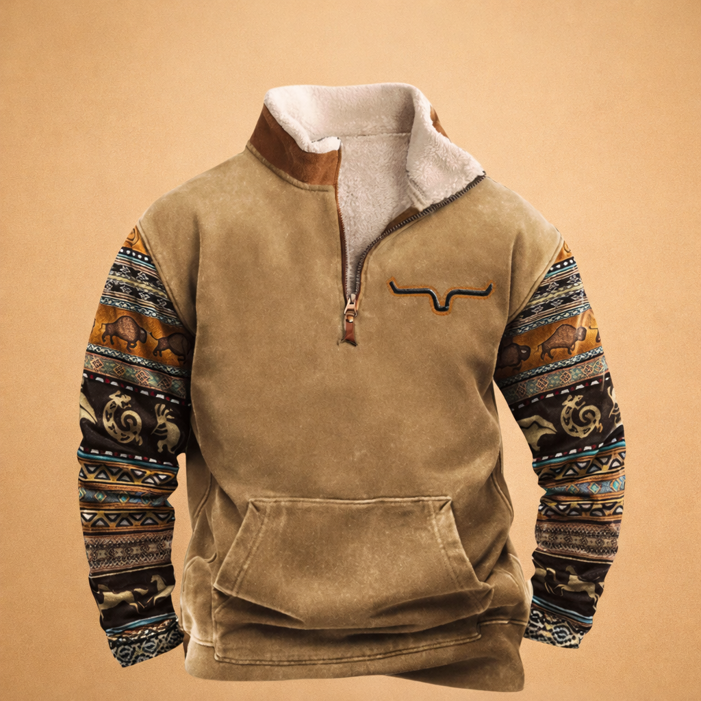 Heren Vest met Rits - Warme Gebreide Cardigan Losse Pasvorm