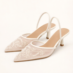 Dames Slim Fit Heels – Geschikt voor Feestelijke Gelegenheden, Met Borduursels