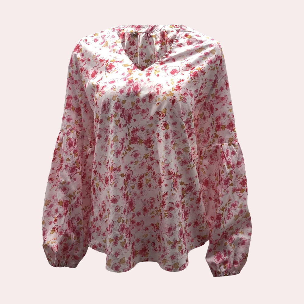 Damesblouse Met Lange Mouwen