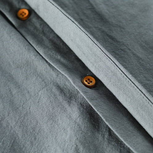 Heren Slim Fit Overhemd – Casual voor Dagelijks Gebruik, Met Knopen en Lange Mouwen