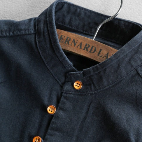Heren Slim Fit Overhemd – Casual voor Dagelijks Gebruik, Met Knopen en Lange Mouwen