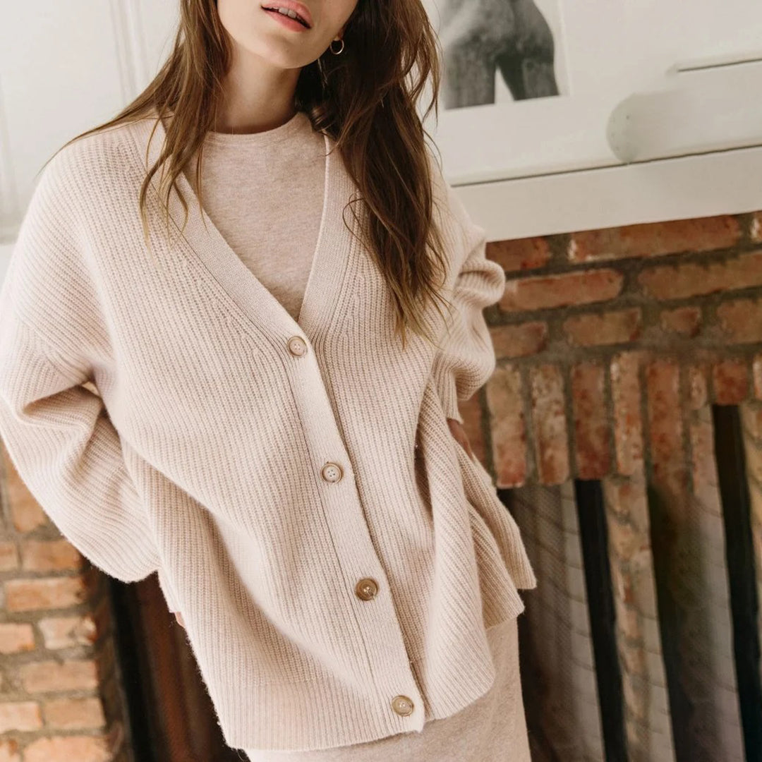Lacey oversized vest dames | Luxe kasjmier vest met relaxte pasvorm en lichtgewicht comfort