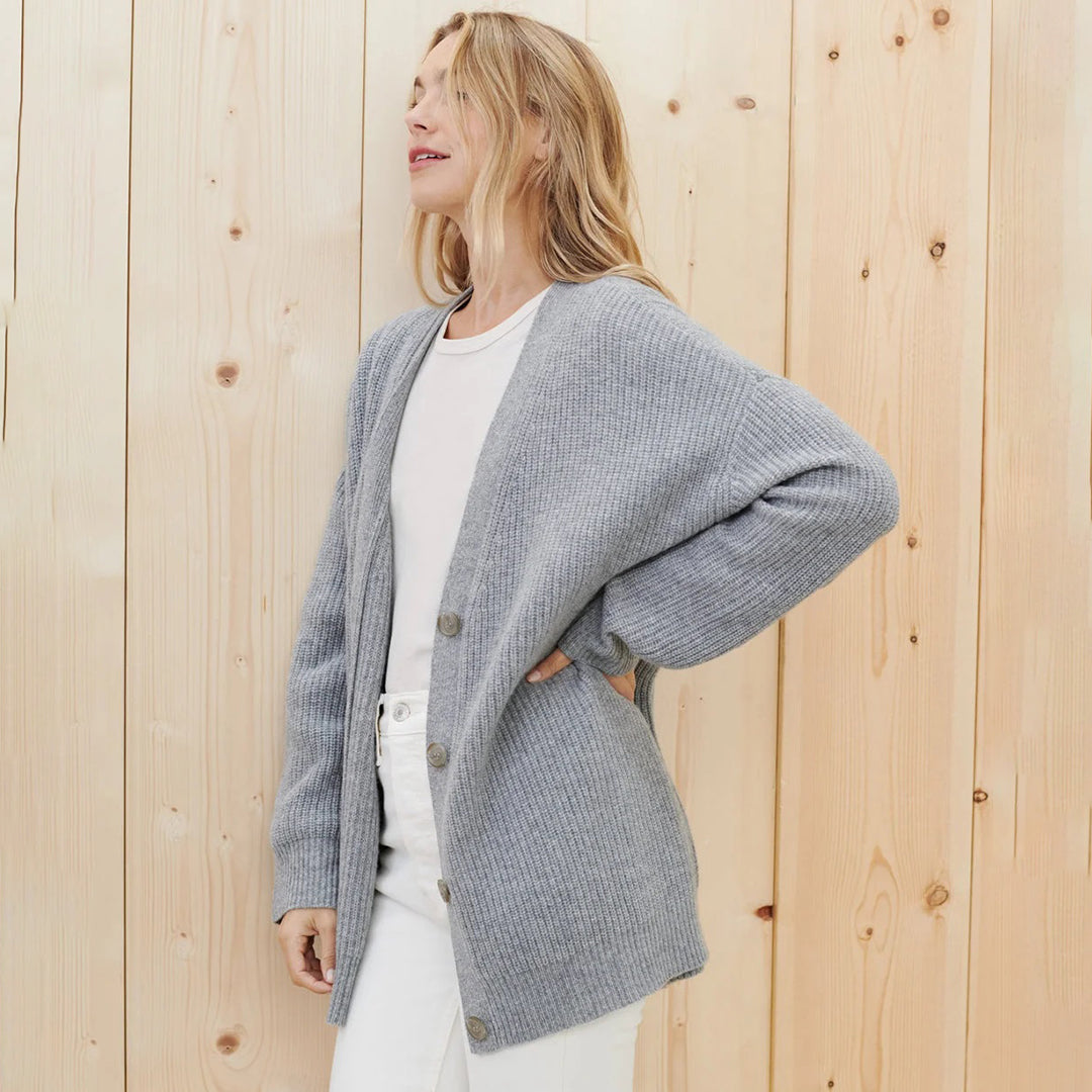 Lacey oversized vest dames | Luxe kasjmier vest met relaxte pasvorm en lichtgewicht comfort