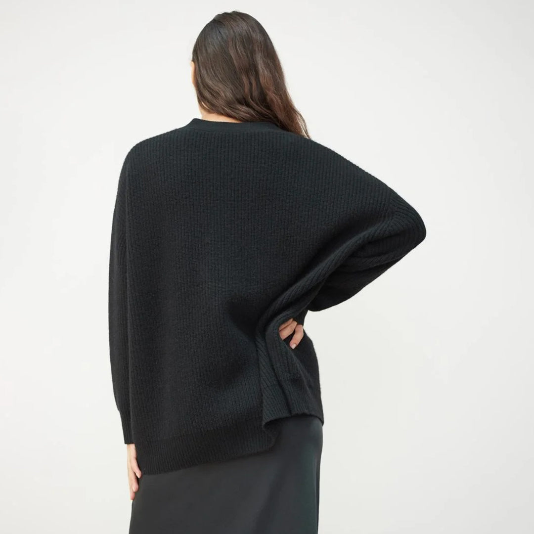 Lacey oversized vest dames | Luxe kasjmier vest met relaxte pasvorm en lichtgewicht comfort