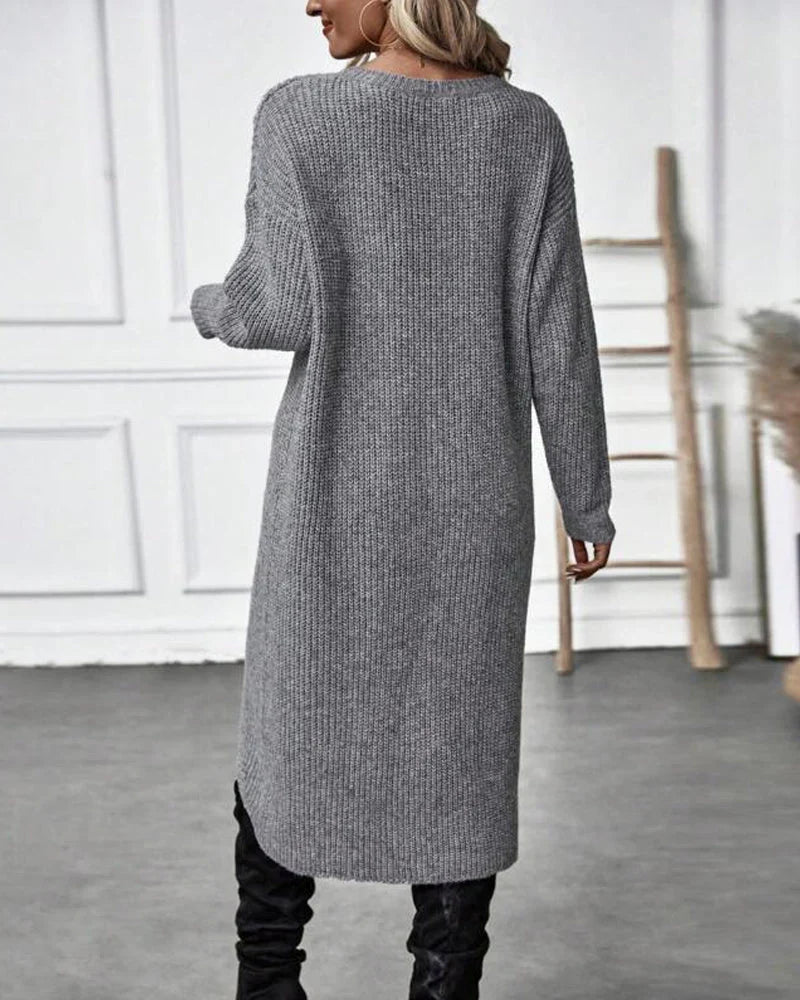 Lange Trui Dames | Warme Oversized Trui met Comfortabele Pasvorm