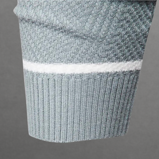 Heren Trui Gestreept Ronde Hals – Zachte Gebreide Pullover