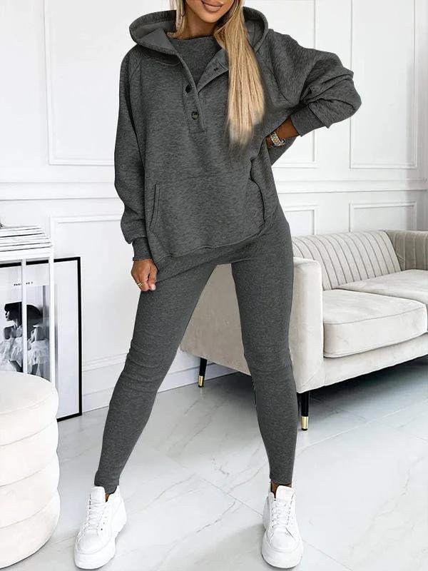 Liora Damespak | Trendy comfortabele set met trui en hoge taille joggingbroek