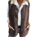 Mouwloos Vest Bruin | Damesvest met klassiek ontwerp en veelzijdige stijl