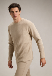 Heren Slim Fit Trui – Met Ronde Hals en Lange Mouwen voor Casual Gebruik