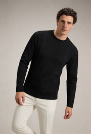 Heren Slim Fit Trui – Met Ronde Hals en Lange Mouwen voor Casual Gebruik