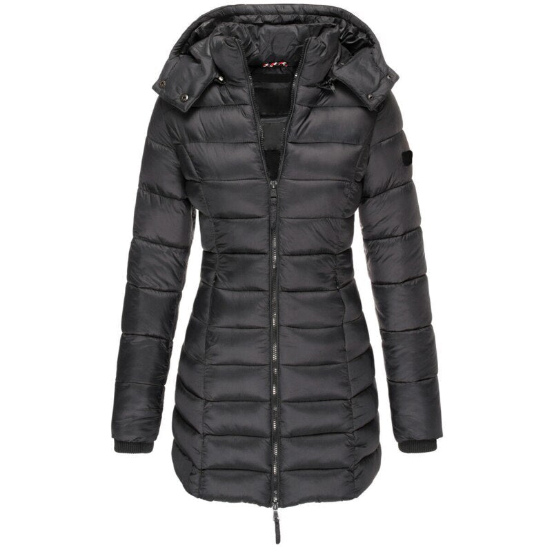 Herfst/Winter Donsjas | Dames donsjas met capuchon en rits