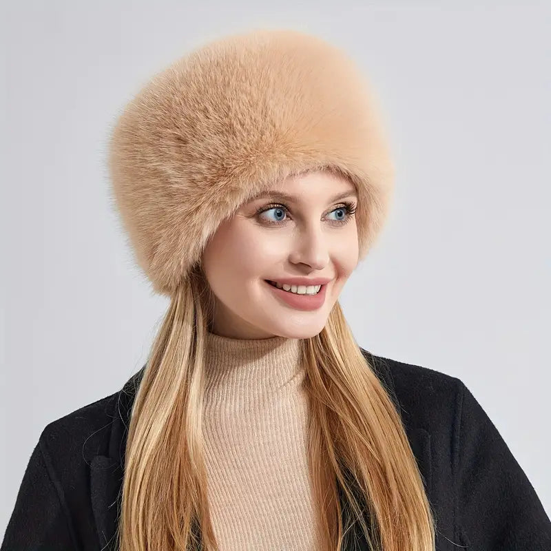 Marigold Muts | Dames wintermuts met fluffy imitatiebont en warme voering