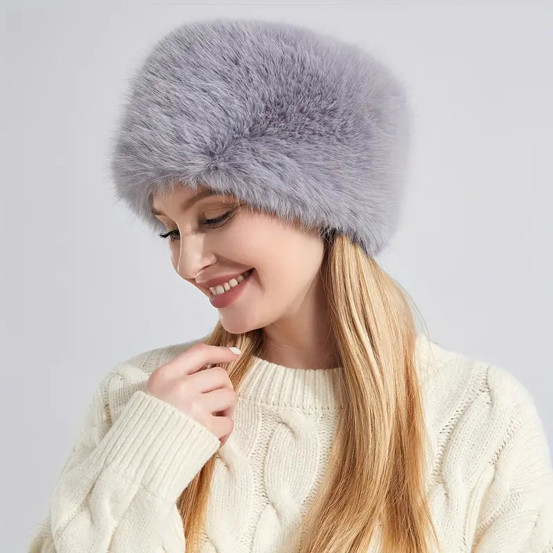 Marigold Muts | Dames wintermuts met fluffy imitatiebont en warme voering