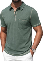 Heren Slim Fit Polo – Korte Mouwen, Geschikt voor Casual en Dagelijks Gebruik