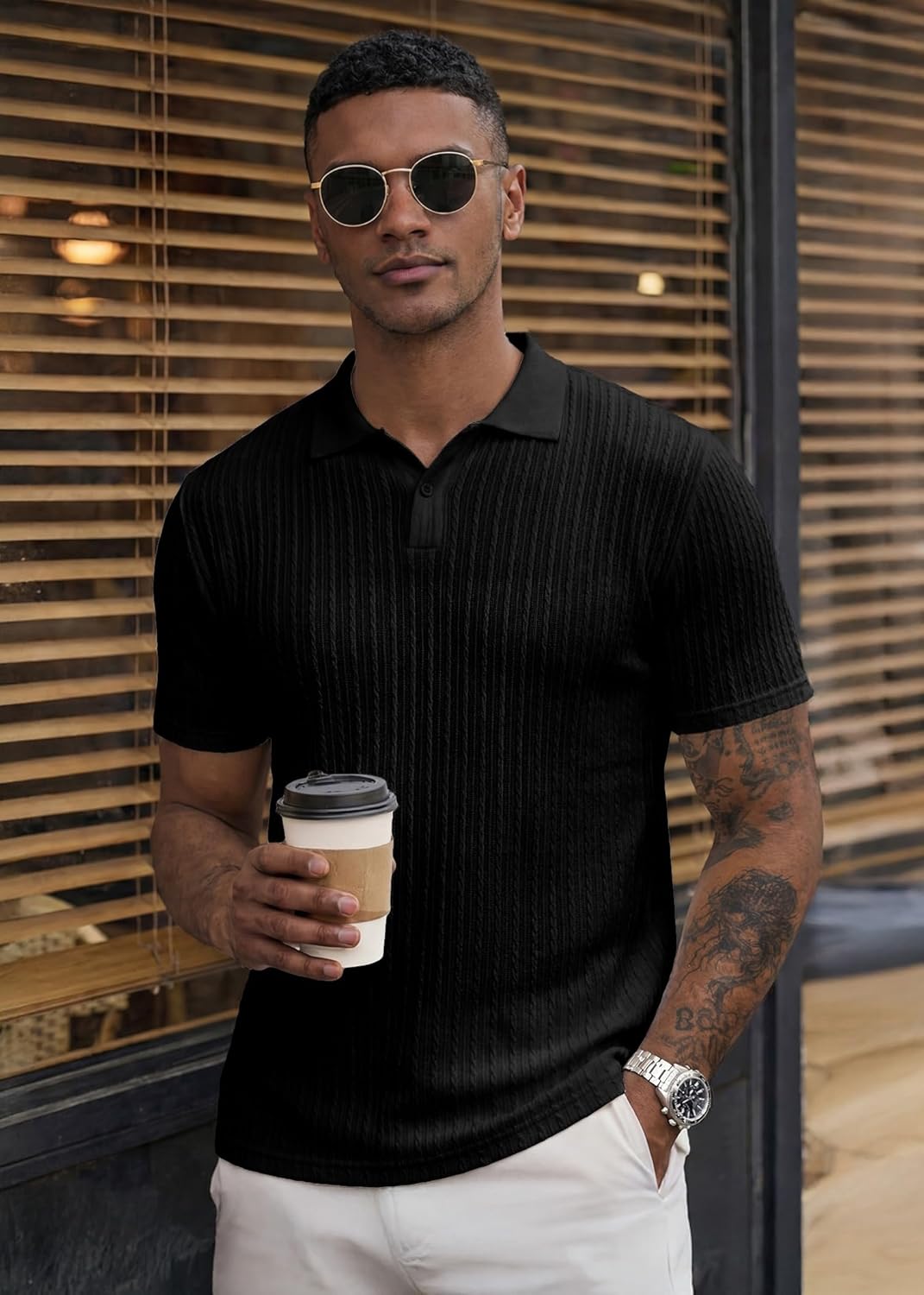 Heren Slim Fit Polo – Casual, Geschikt voor Dagelijks Gebruik
