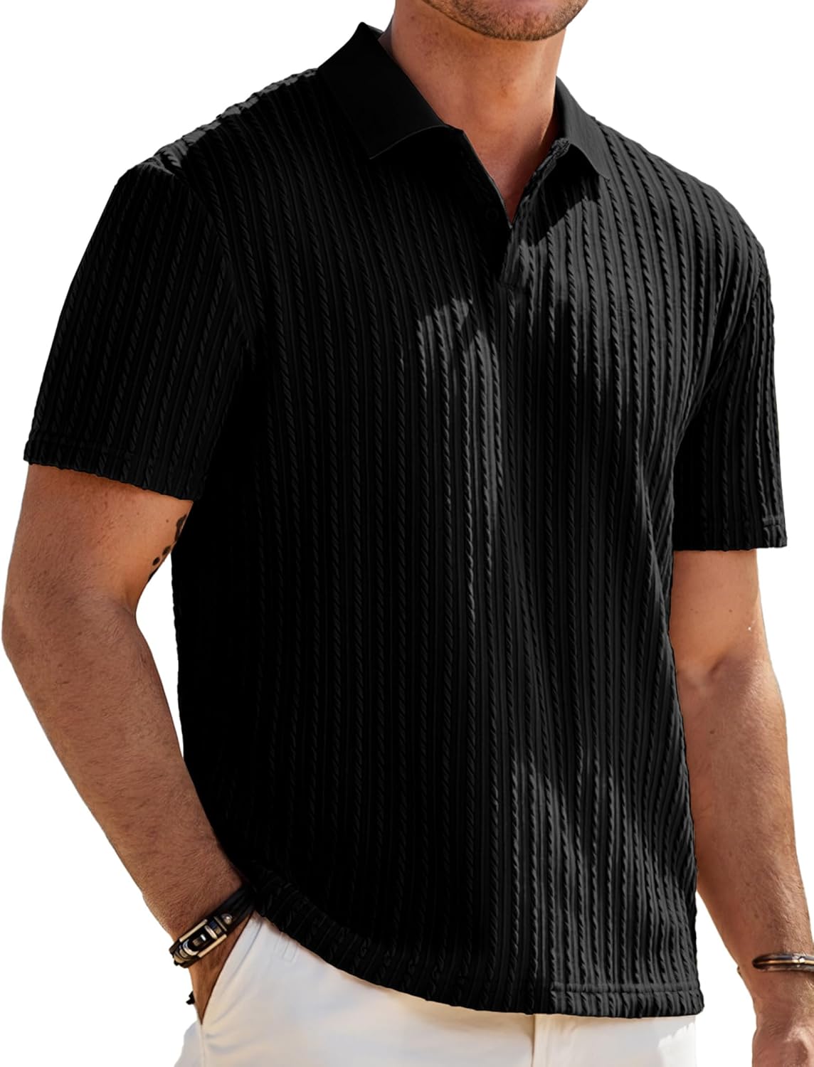Heren Slim Fit Polo – Casual, Geschikt voor Dagelijks Gebruik