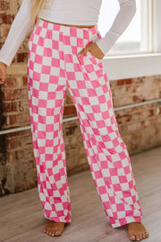 Mireille - Checker gebreide broek